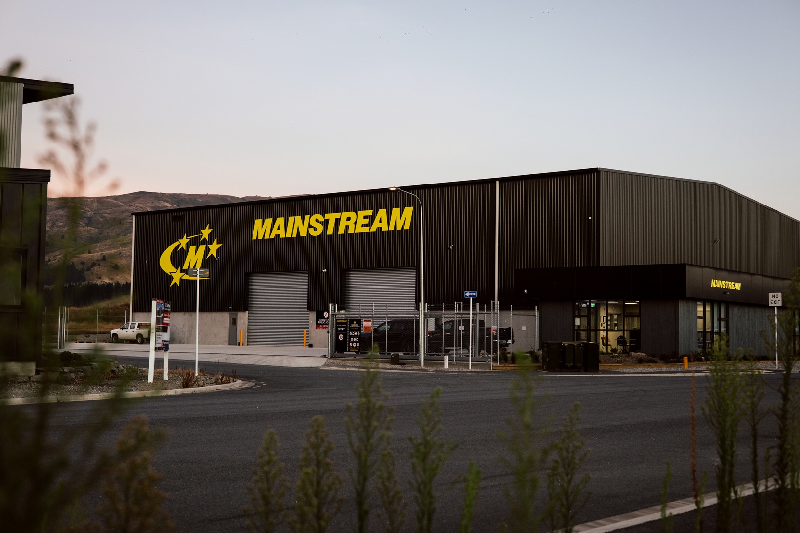 Picture of the Mainstream logo on the side of one of our depots